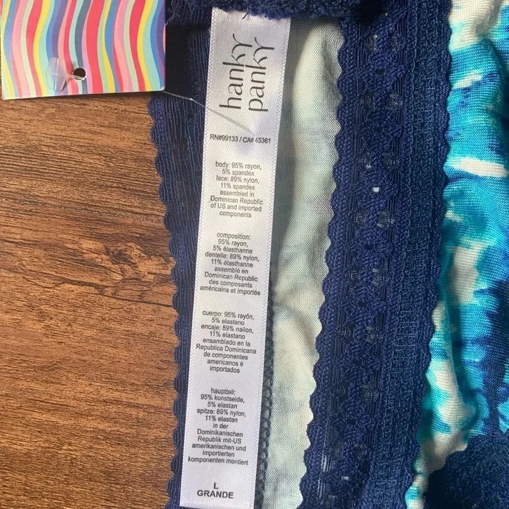 Hanky Panky Indigo Stripe Brazilian Bikini Panty Nwt — image 5 of 6